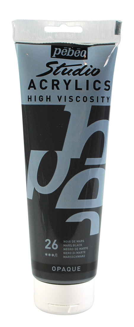 PEBEO Acrylique Fine Studio Acrylics 250 Ml Noir De Mars
