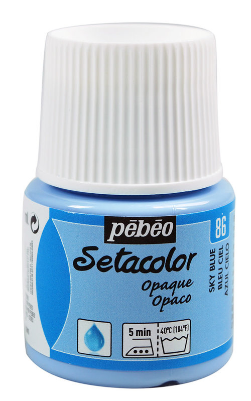 PEBEO Setacolor Opaque 45 Ml Bleu Ciel