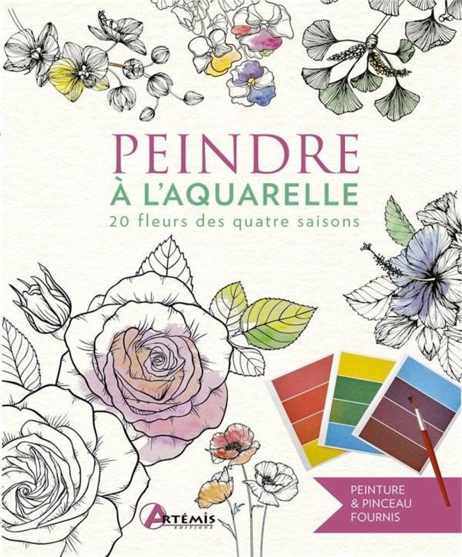 CARTOTHEQUE Peindre A L'Aquarelle - 20 Fleurs Des Quatre Saisons