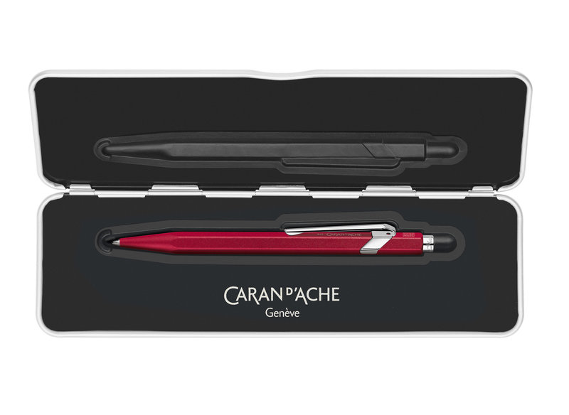 CARAN D'ACHE Stylo bille 849 Colormat-X Rouge avec étui slimpack