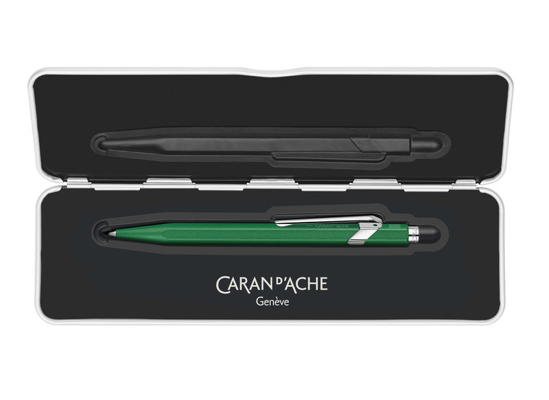 CARAN D'ACHE Stylo bille 849 Colormat-X Vert avec étui slimpack