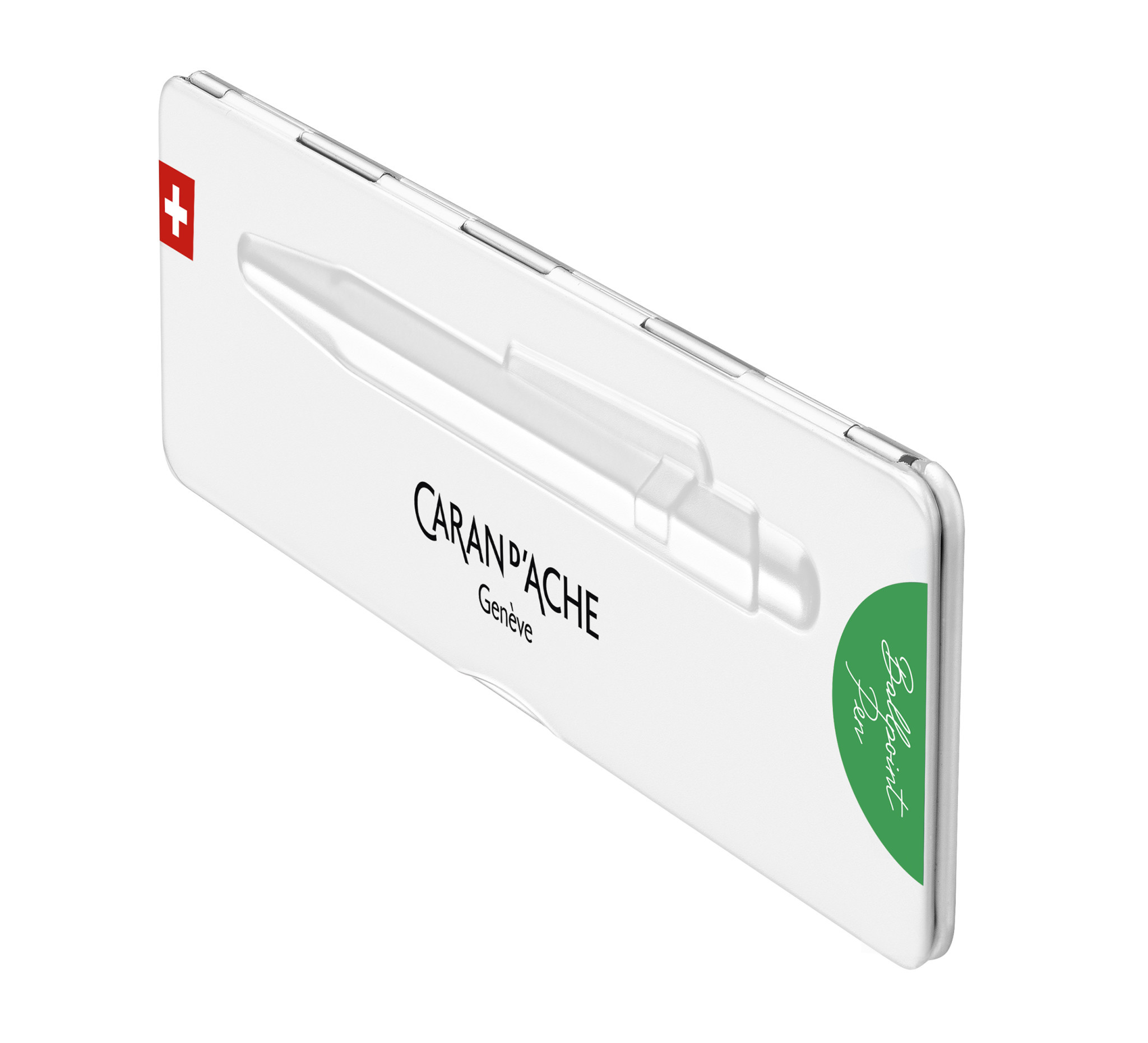 CARAN D'ACHE Stylo bille 849 Colormat-X Vert avec étui slimpack