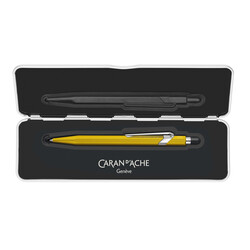 CARAN D'ACHE Stylo bille 849 Colormat-X Jaune avec étui slimpack