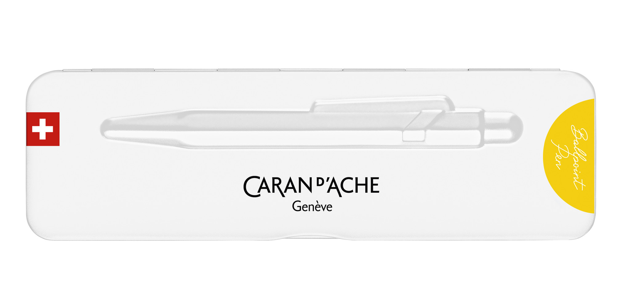 CARAN D'ACHE Stylo bille 849 Colormat-X Jaune avec étui slimpack