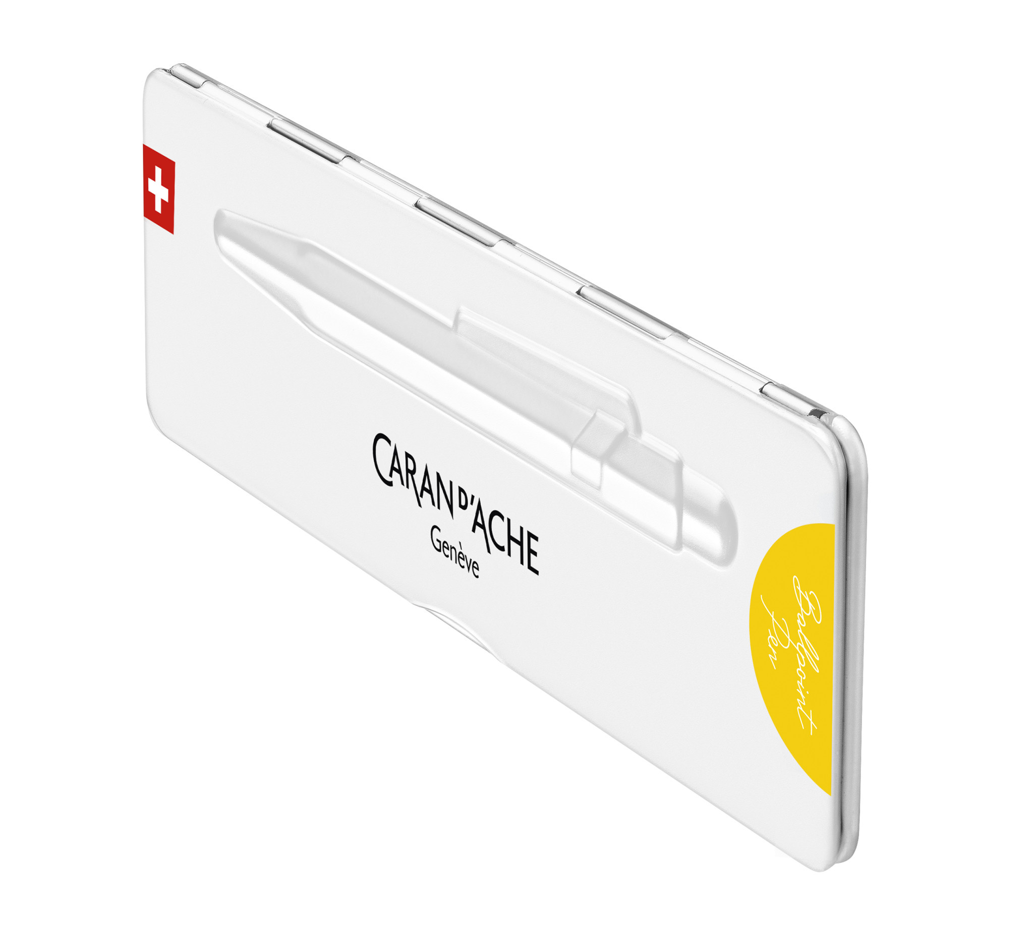 CARAN D'ACHE Stylo bille 849 Colormat-X Jaune avec étui slimpack