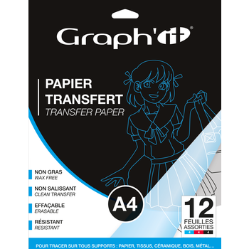 GRAPH'IT GRAPH'IT 12 Papiers Transfert A4