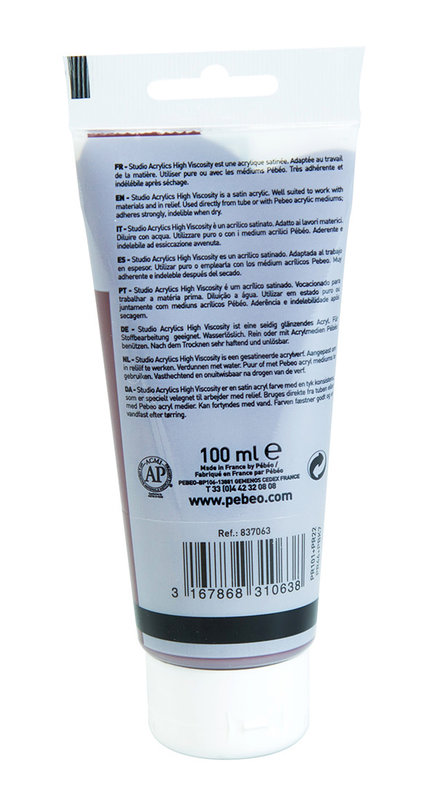 PEBEO Acrylique Fine Studio Acrylics 100 Ml Terre Rouge