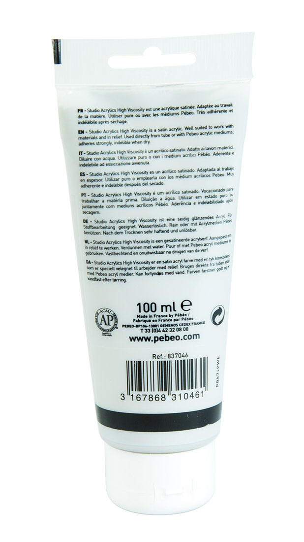 PEBEO Acrylique Fine Studio Acrylics 100 Ml Gris Neutre