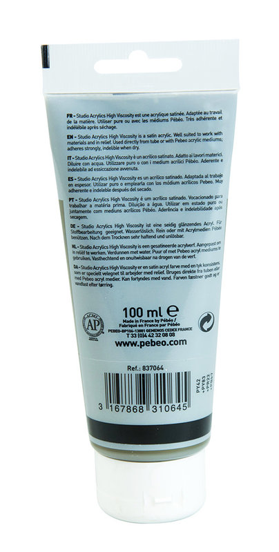 PEBEO Acrylique Fine Studio Acrylics 100 Ml Ombre Naturelle