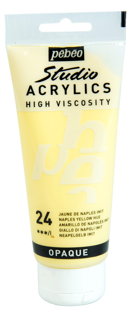 PEBEO Acrylique Fine Studio Acrylics 100 Ml Jaune De Naples Imitation