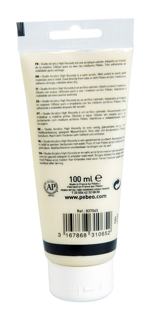 PEBEO Acrylique Fine Studio Acrylics 100 Ml Ivoire