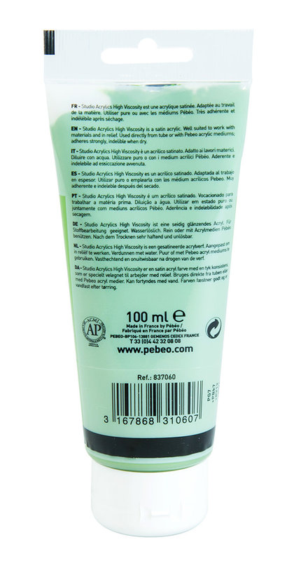 PEBEO Acrylique Fine Studio Acrylics 100 Ml Vert Oxyde De Chrome Imitation