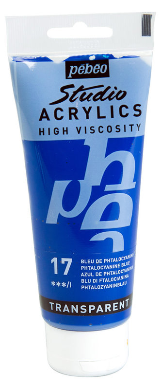 PEBEO Acrylique Fine Studio Acrylics 100 Ml Bleu Phtalocyanine