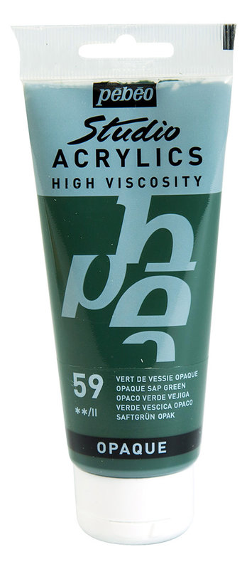 PEBEO Acrylique Fine Studio Acrylics 100 Ml Vert De Vessie Opaque