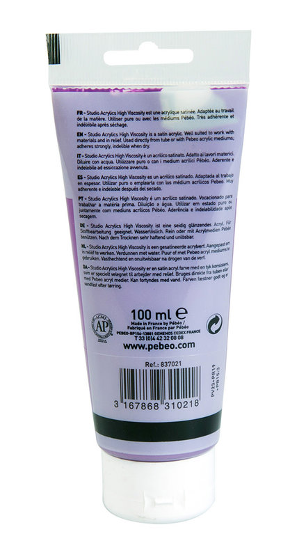 PEBEO Acrylique Fine Studio Acrylics 100 Ml Violet D'Orient