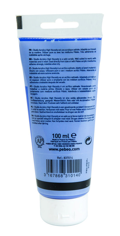 PEBEO Acrylique Fine Studio Acrylics 100 Ml Bleu Cobalt Opaque Imitation