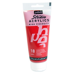 PEBEO Acrylique Fine Studio Acrylics 100 Ml Carmin Naphtol