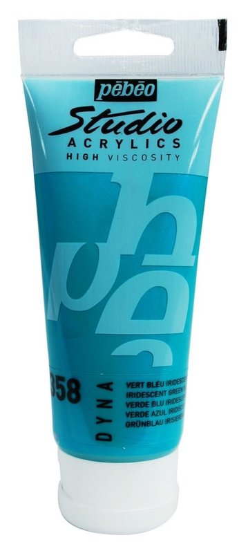 PEBEO Acrylique Fine Studio Acrylics 100 Ml Vert Bleu Iridescent