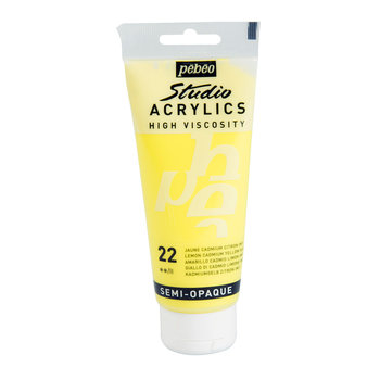 PEBEO Acrylique Fine Studio Acrylics 100 Ml Jaune Cadmium Citron Imitation