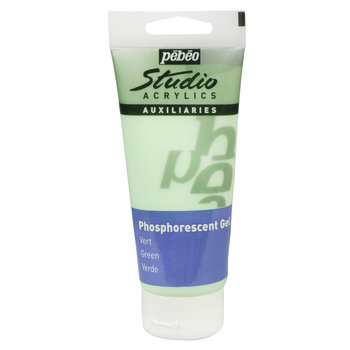 PEBEO Studio Fine Acrylic 100ml Phosphorescent Gel Green