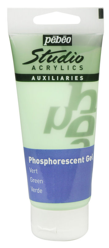 PEBEO Studio Acrylics 100 Ml Gel Phosphorescent Vert