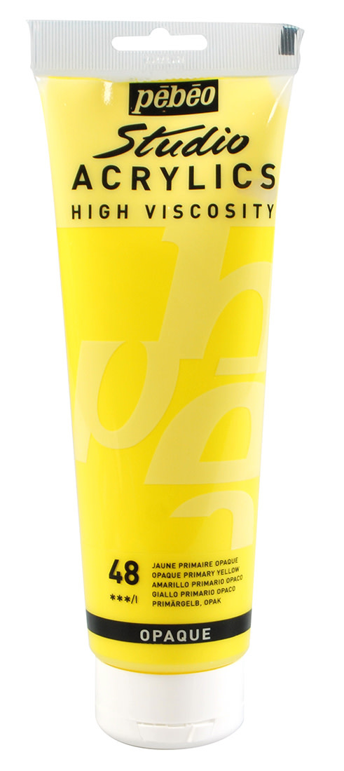 PEBEO Acrylique Fine Studio Acrylics 250 Ml Jaune Primaire Opaque