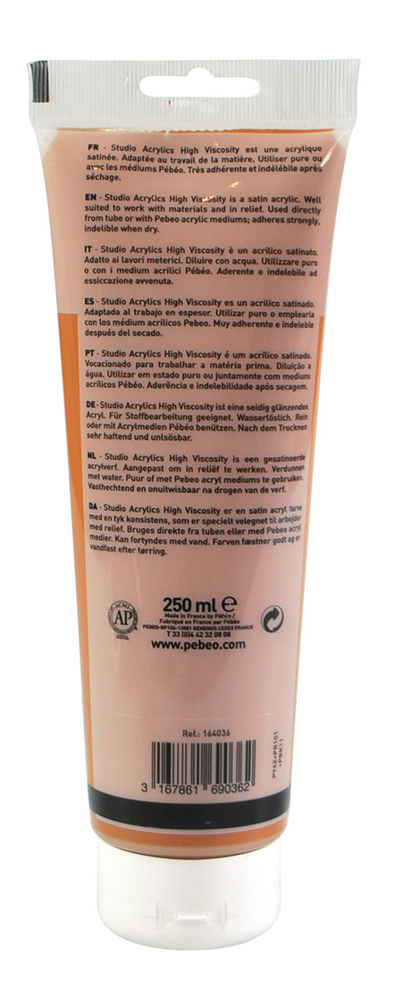 PEBEO Acrylique Fine Studio Acrylics 250 Ml Sienne Naturelle