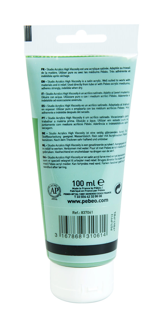 PEBEO Acrylique Fine Studio Acrylics 100 Ml Terre Verte