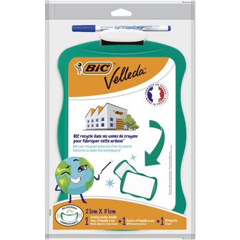 Maped Kit Ardoise Blanche Effaçable + 1 Feutre Ineffable à Sec + 1  Chiffonnette à prix pas cher