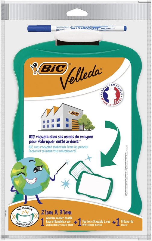 BIC VELLEDA® Tableau double face 44 x 30 cm