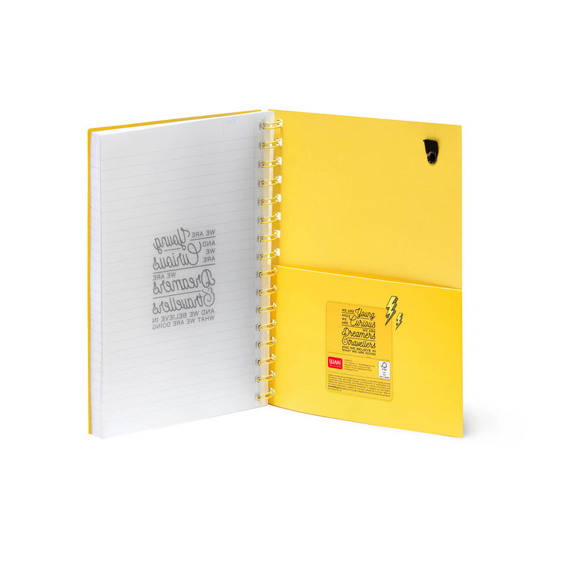 LEGAMI Spiral Notebook - Large Lined - Flash