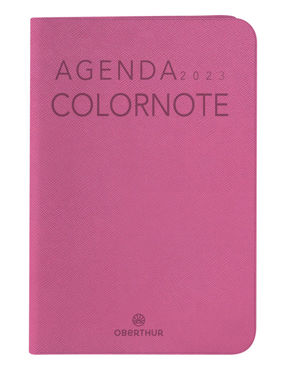OBERTHUR Agenda civil Colornote semainier 10x15cm Fuchsia