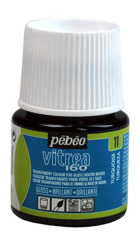 PEBEO Vitrea 160 Brillant 45 Ml Turquoise