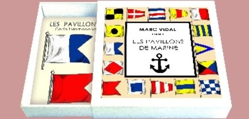 MARC VIDAL Navy Flags