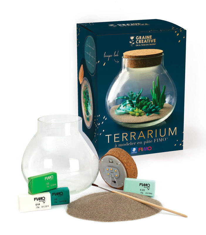 GRAINE CREATIVE Kit Fimo Terrarium