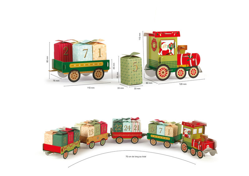 GRAINE CREATIVE Calendrier De L'Avent Petit Train Surprise