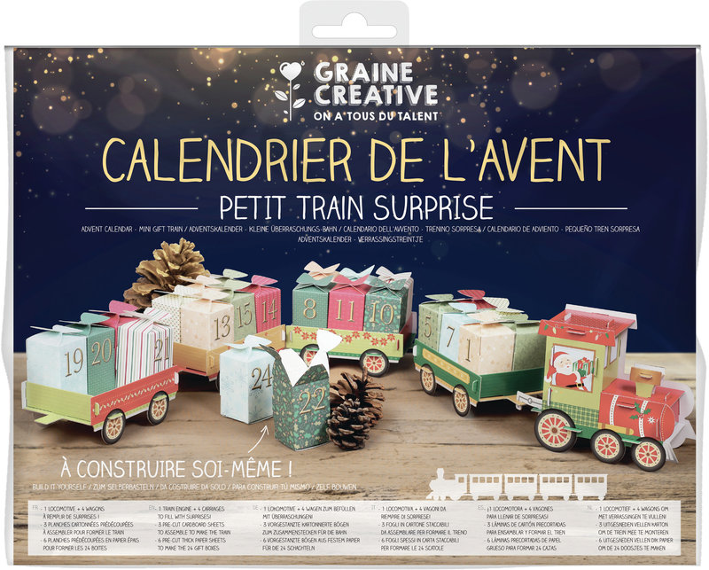 GRAINE CREATIVE Calendrier De L'Avent Petit Train Surprise