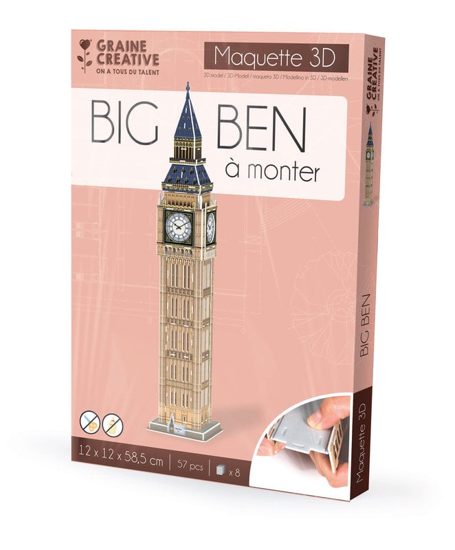 GRAINE CREATIVE Maquette 3D Mousse Big Ben