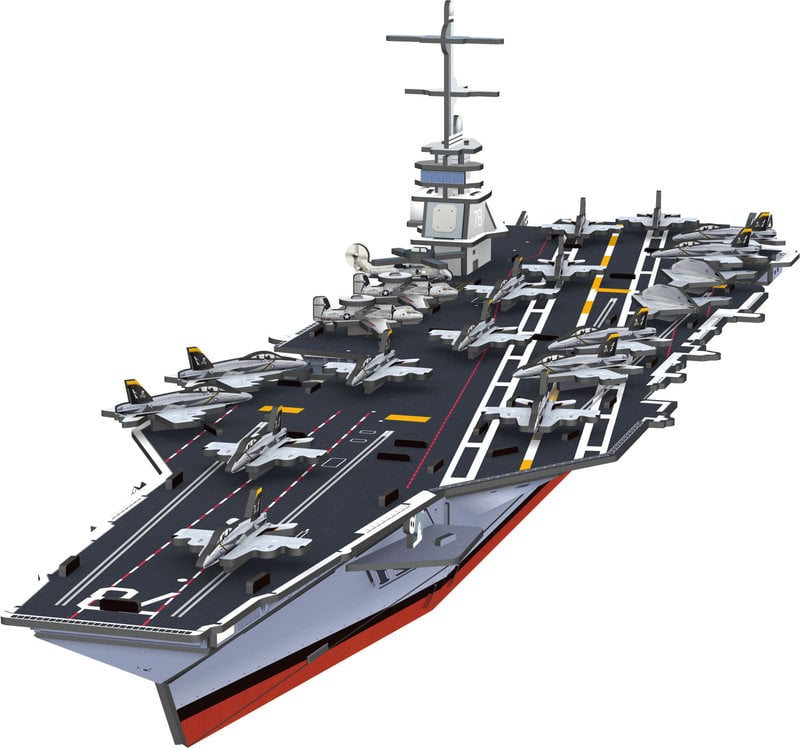 GRAINE CREATIVE Aircraft Carrier Model Puzzle