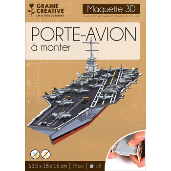 GRAINE CREATIVE Puzzle Maquette Porte Avion