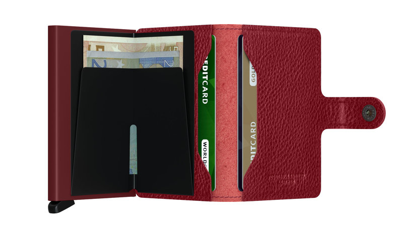 SECRID Miniwallet Vegetable Tanned Rosso-Bordeaux