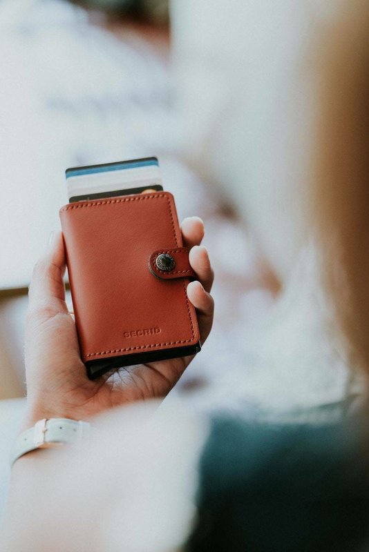 SECRID Miniwallet Matte Black & Blue