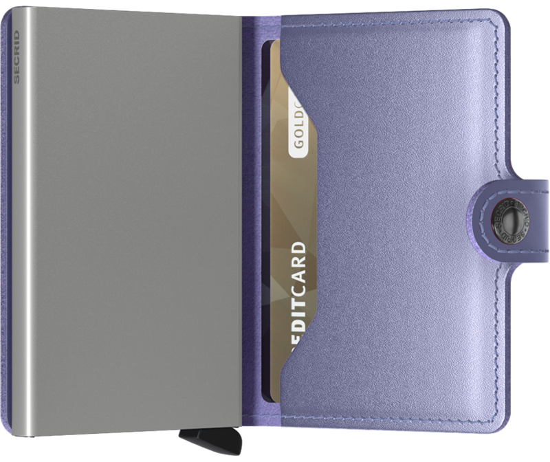 SECRID Miniwallet Metallic Lila