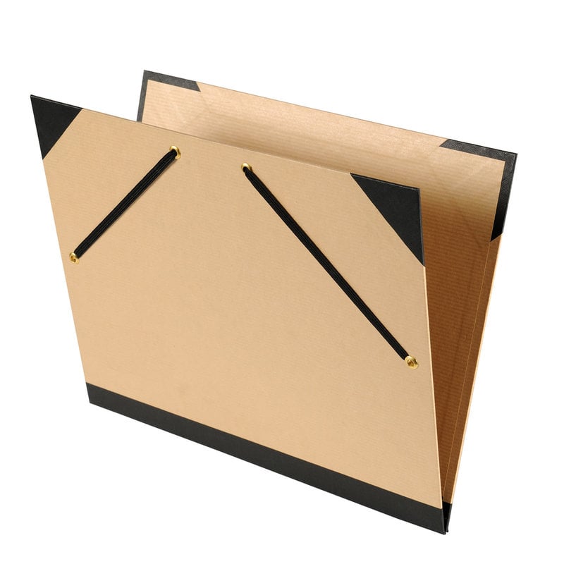 CANSON Carton A Dessin Tendance Canson® 2 Elastiques 32X45Cm Kraft Brun