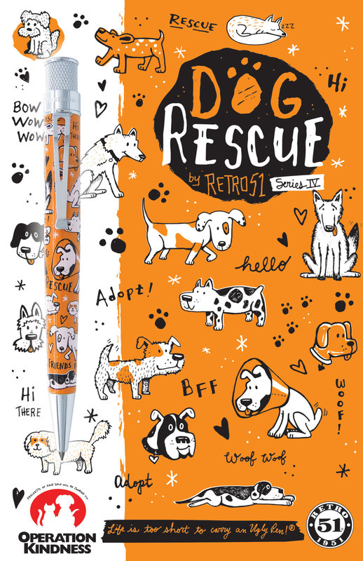 RETRO 51 Stylo Roller Tornado Dog Rescue