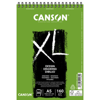 CANSON 30 Sheet XL® Drawing Album A5 160G