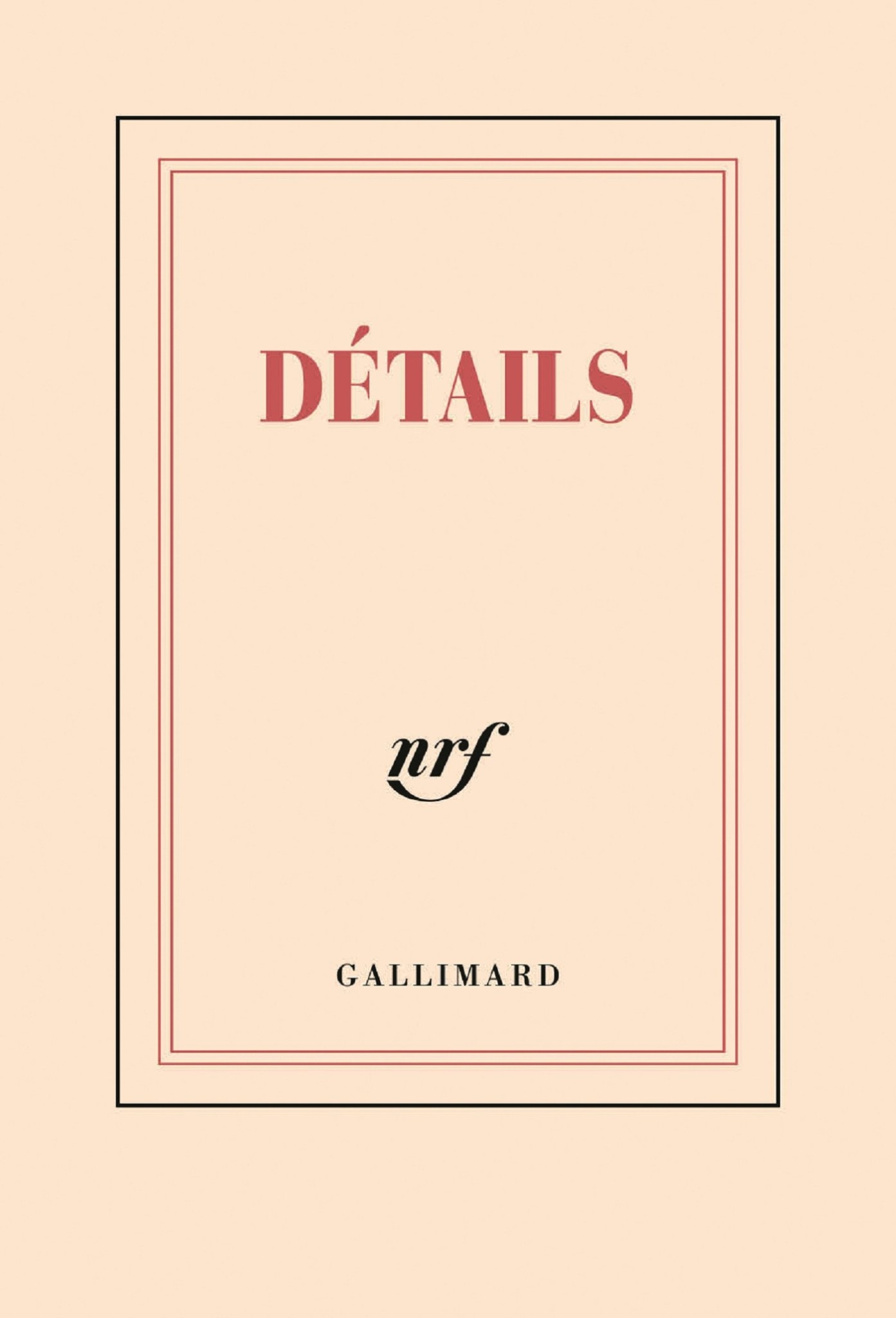 GALLIMARD Carnet poche - Détails