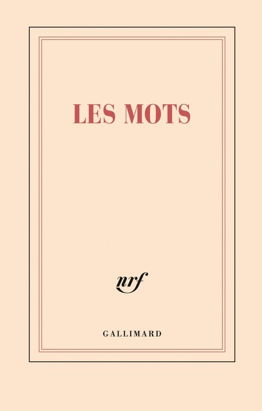 GALLIMARD Carnet Ligne "Les Mots"