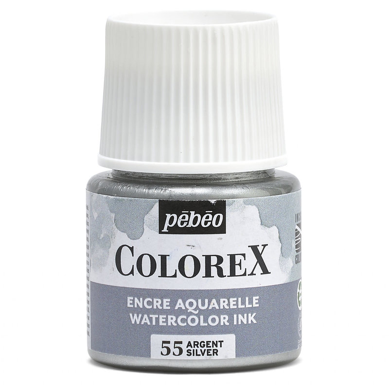 PEBEO Colorex Watercolor Ink 45Ml Silver