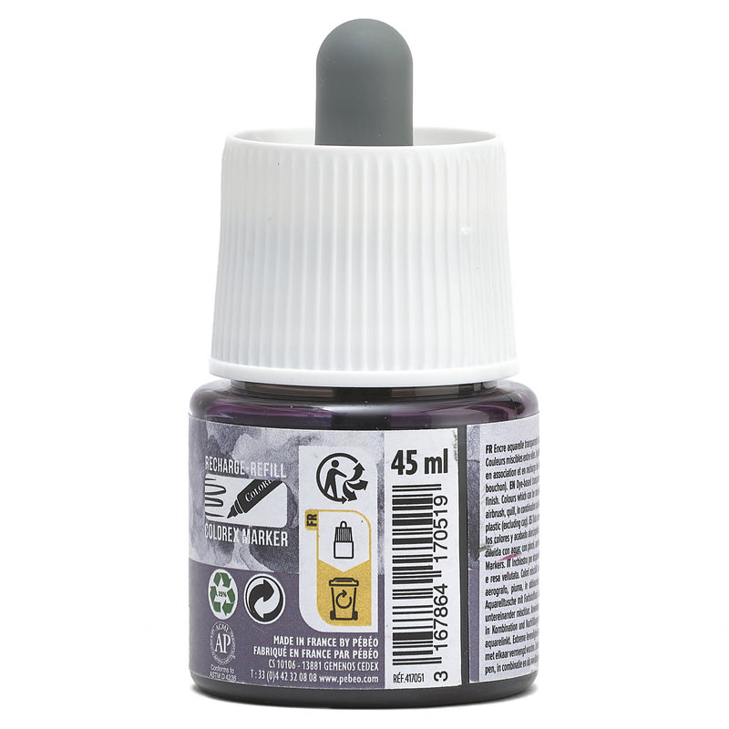 PEBEO Colorex Watercolor Ink 45Ml Grey Neutral